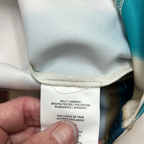 Coco + Jaimeson Striped Ponte Knit Double Slit Mini Elastic waistband, Sz S - Picture 13 of 14